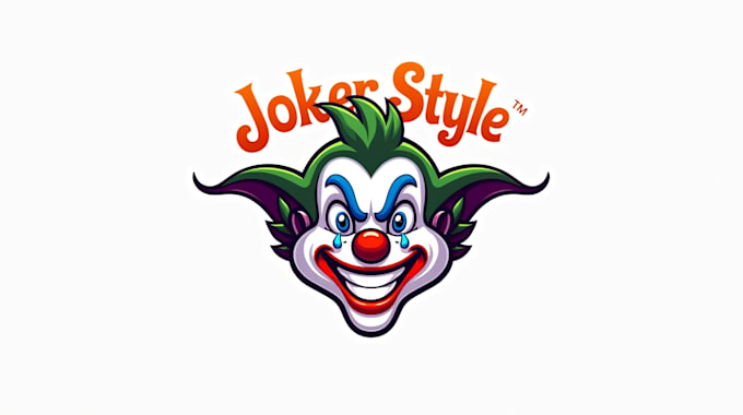 make an amazing joker clown logo