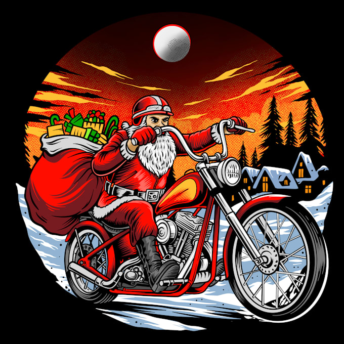 design a vintage motorcycle mascot illustration