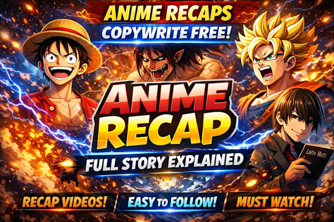 make movie and anime recap videos for youtube in lowest price and free sample