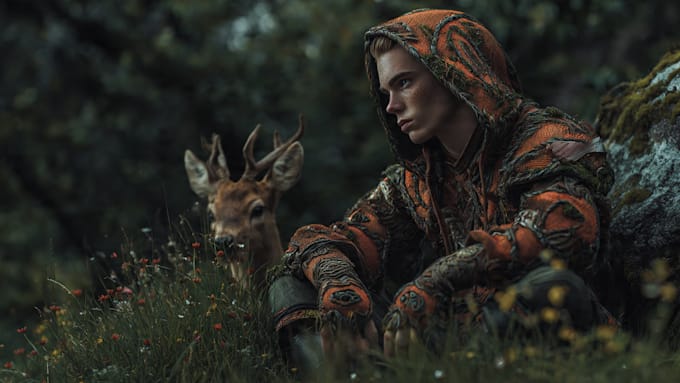 design and illustrate realistic characters