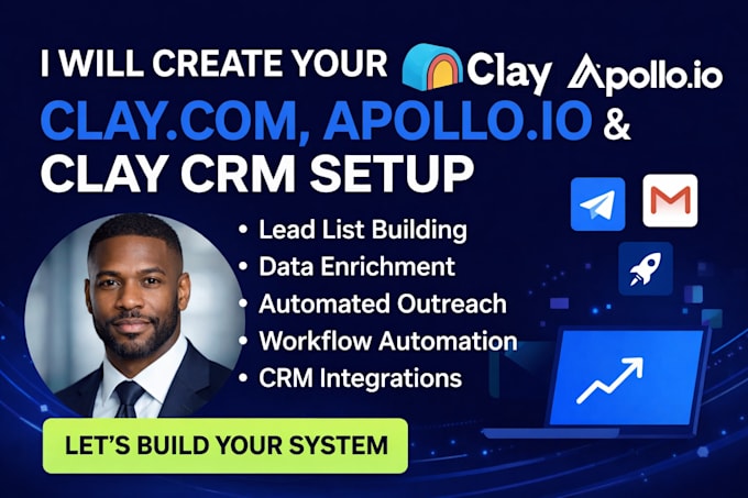 build your clay com, clay, apollo io, and clay crm setup