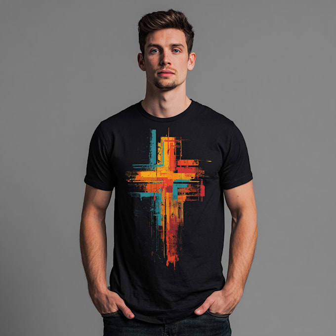 create typography christian t shirt design