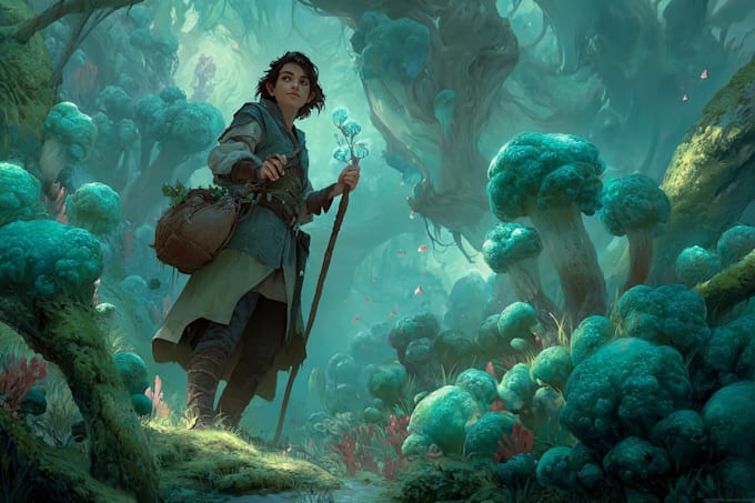 make unique dnd horror character art , dnd fantasy charecter