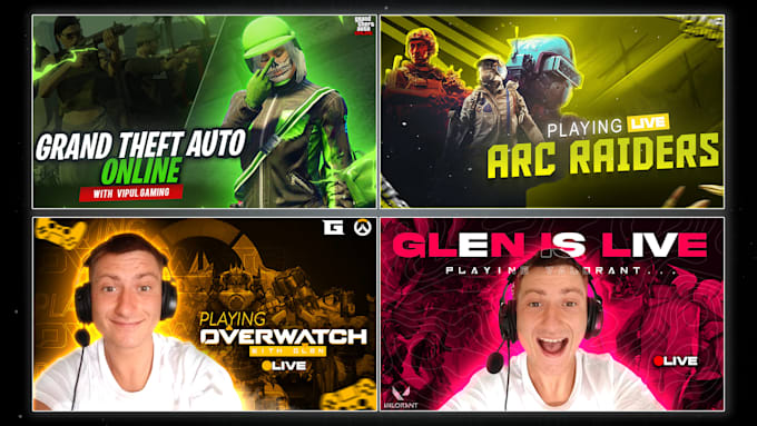 design your live stream thumbnail