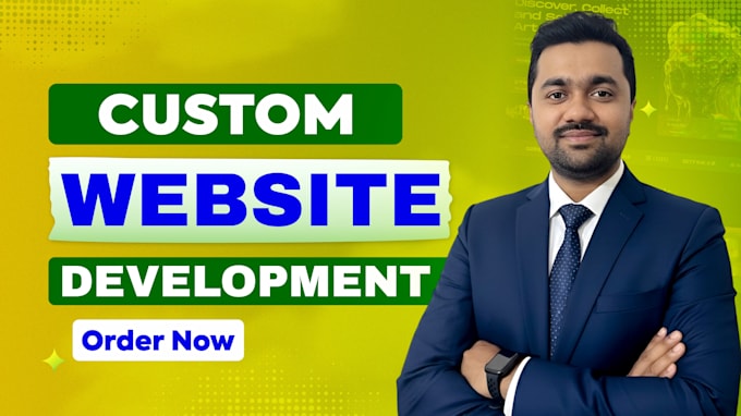build custom website, full stack website and development as website developer