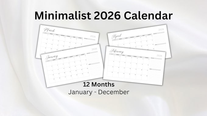 design a personalized 2026 calendar for you