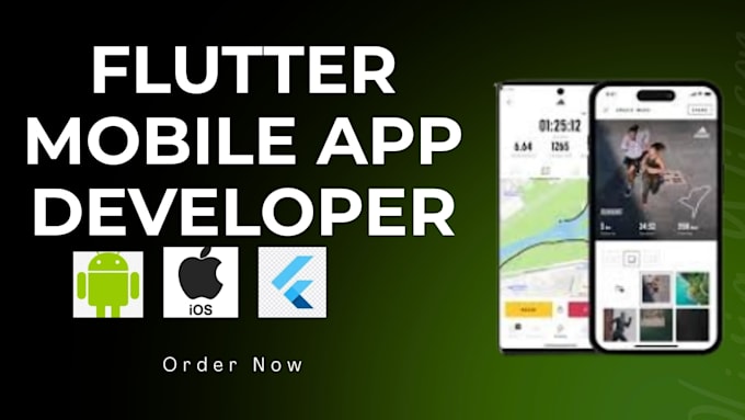develop android and ios mobile app using flutter