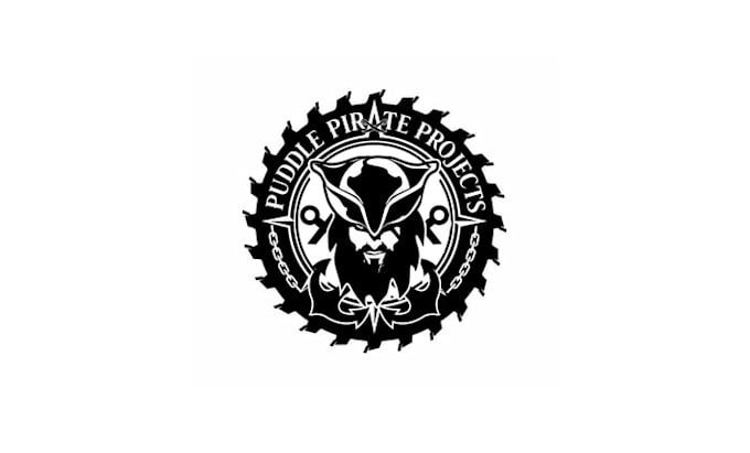 create an eye catching funky pirate logo for a woodworker