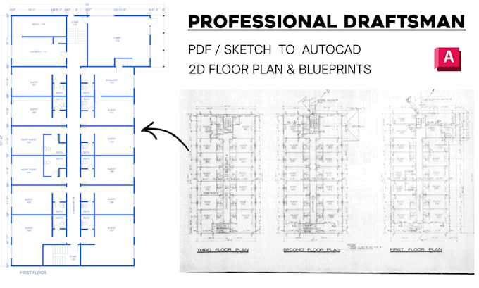 work as a draftsman to prepare autocad , blueprint drawings
