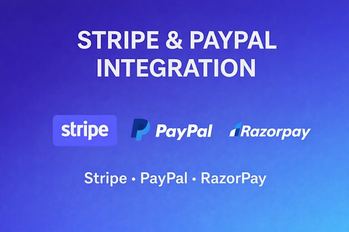 integrate stripe or paypal payment gateway in your backend