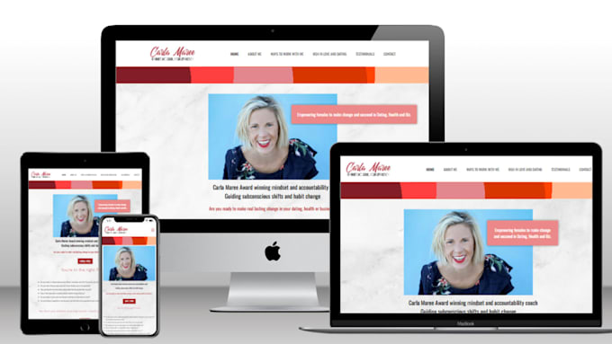 create custom modern website for business or portfolio