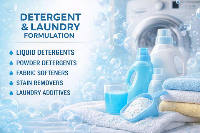 professionally formulate laundry detergent and toiletry soap for your brand