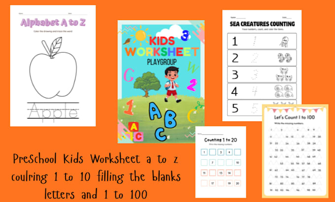 create preschool worksheet for kids, kindergarten worksheet for kids