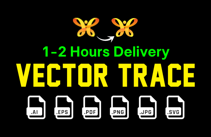 do vector tracing, redraw, logo to vector, image to vector in 2 hours