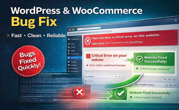 fix wordpress woocommerce bugs