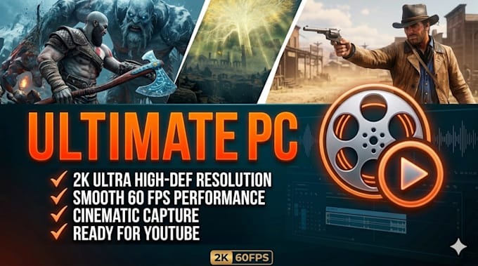 record high quality 2k 60fps pc gameplay for your youtube channel