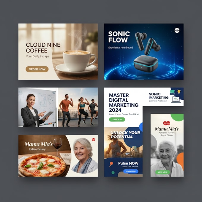 design high converting facebook and google ad graphics