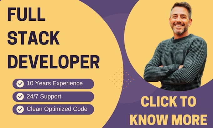 do custom full stack website development as full stack web developer