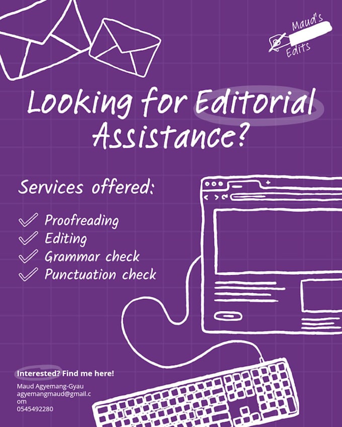 edit and proofread documents