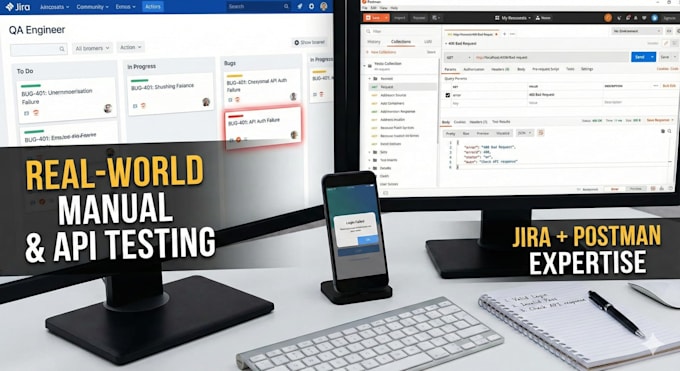 perform advanced manual and API testing using postman