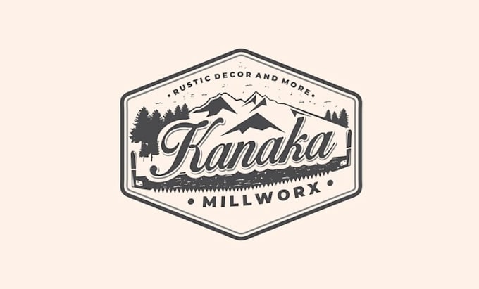 create a vintage rustic mill working logo for you