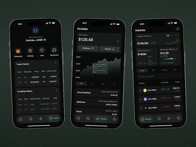 develop crypto wallet app crypto exchange app and fintech mobile app