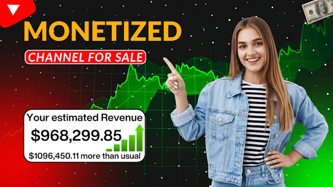 provide a full monetized youtube channel with adsense approved