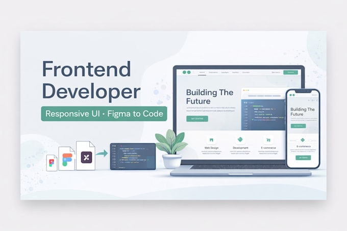 design and develop a responsive frontend website