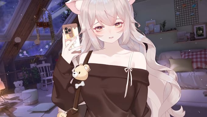 design and rig professional custom anime chibi vtuber model for vtube studio