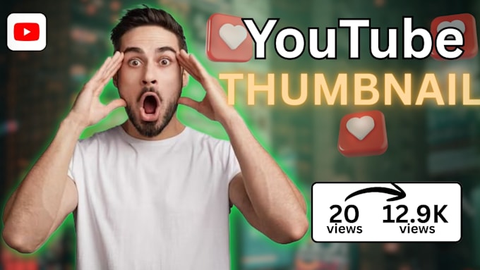 do catchy clickbait youtube thumbnails in 24hours