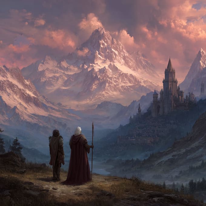 draw a unique fantasy illustration