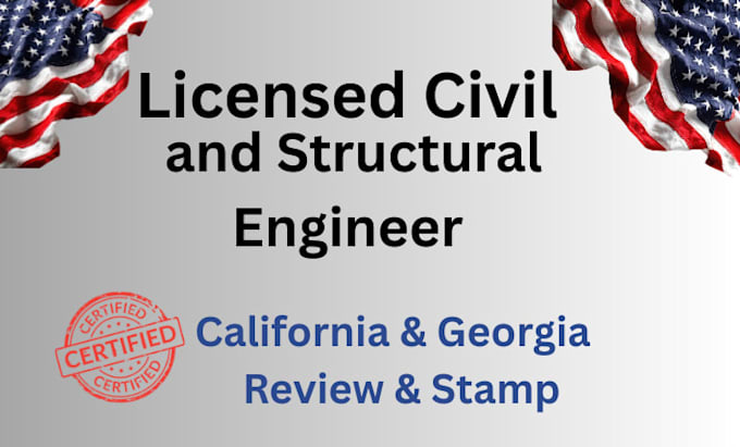 Review stamp as licensed civil and structural engineer in california ...