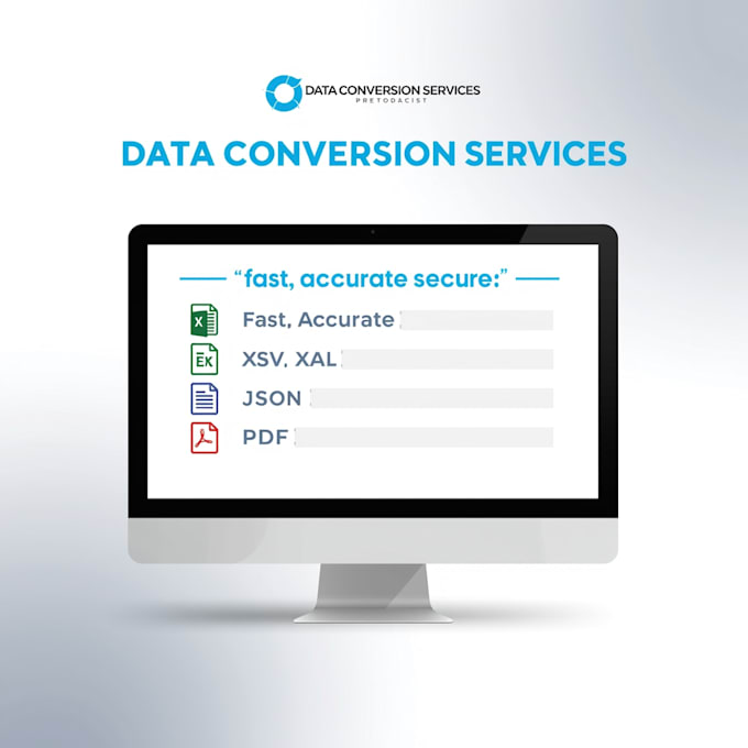 professional data conversion excel CSV XML json PDF