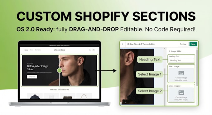 create a custom shopify section theme customization