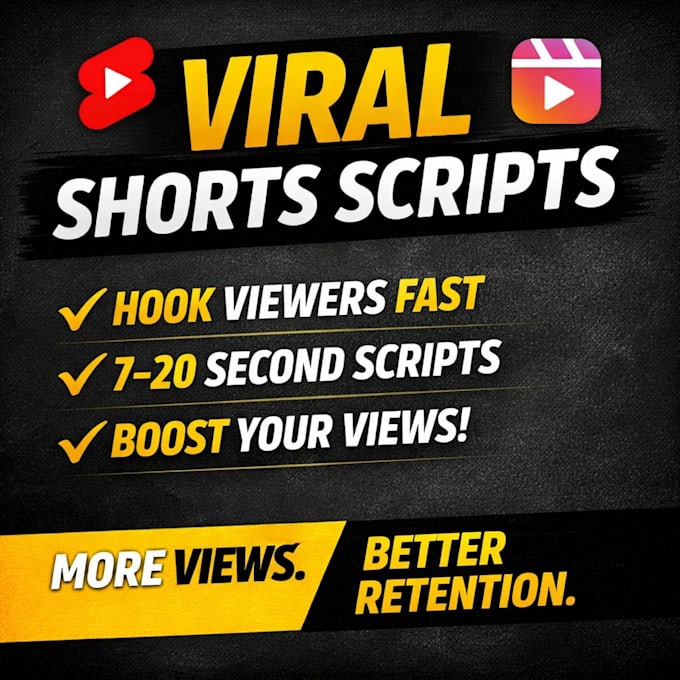 write viral youtube shorts and instagram reels scripts