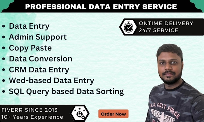 do data entry in excel, word and file conversion