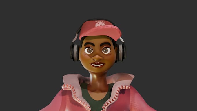 stylized 3d character  ready for games and animation