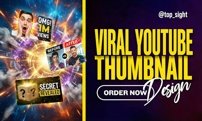 design high CTR youtube thumbnails that get more views