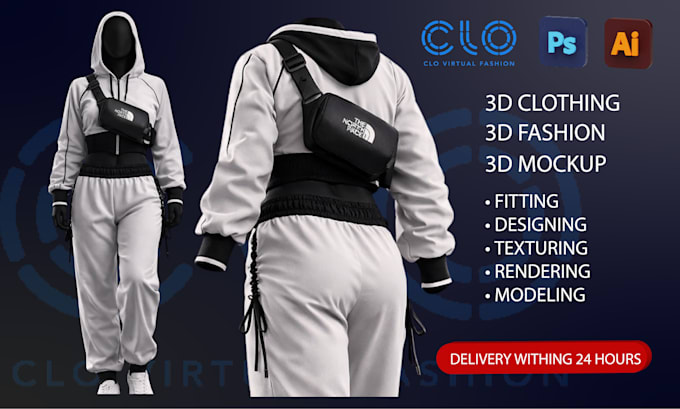 create realistic 3d garment design using clo3d