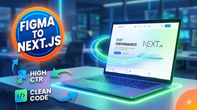 build a fast and responsive nextjs landing page from figma