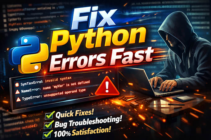 fix python errors and bugs in your code