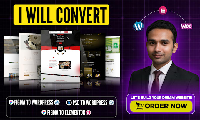 convert figma to wordpress PSD to wordpress figma to elementor