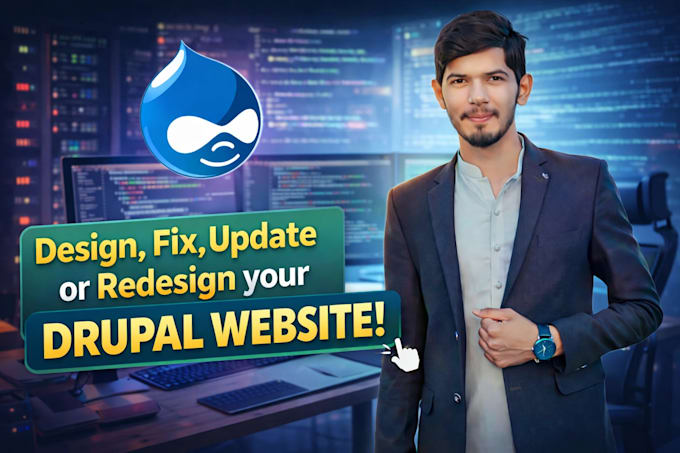 design, fix, update or redesign your drupal website