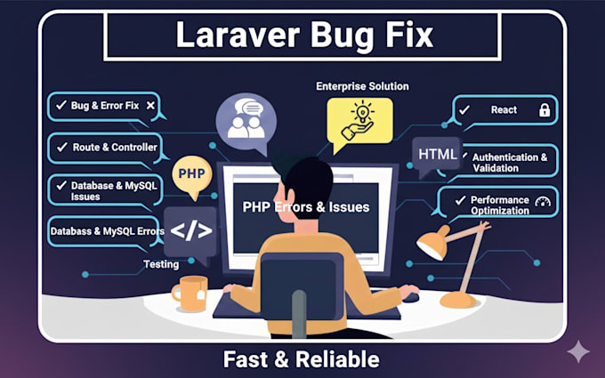fix laravel bugs, errors, and issues professionally