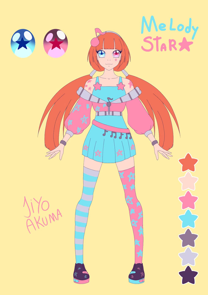 design fantasy vtuber or oc characters