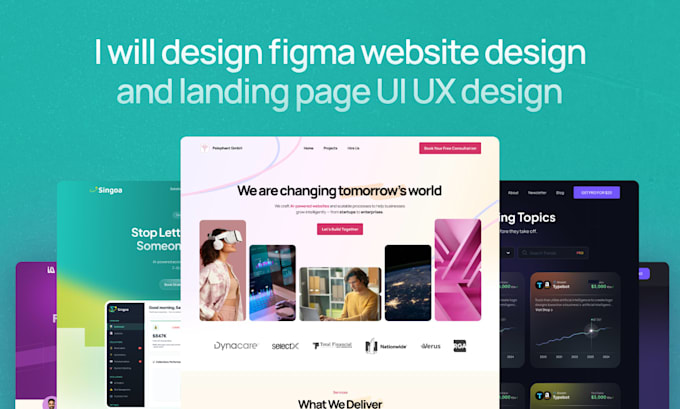design clean modern and user focused UI UX for apps websites