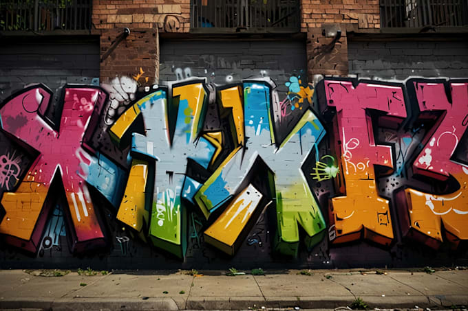 Graffiti Normal Paint real graffiti art on the street wall by Curtisrias | Fiverr