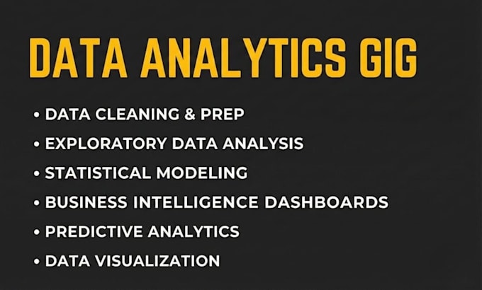 be your go to data analytics lead person