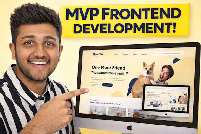 design a web app mvp frontend with clean UX flows