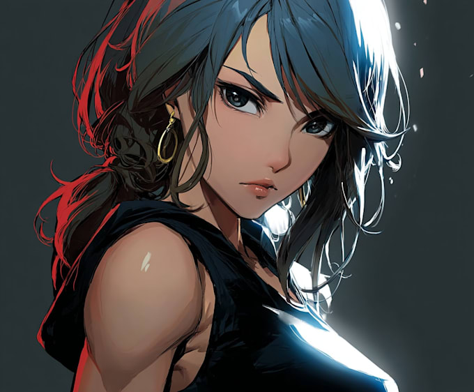 draw anime style character sprites